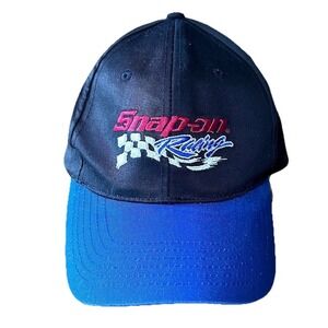 Snap On Racing Blue Black Snap Back Baseball Cap Official Hat